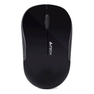 A4Tech G3-300NS 2.4G Optical Wireless Mouse - Silent Clicks  Black